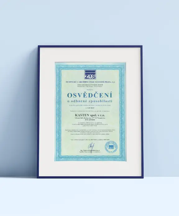 Osvědčení o odborné způsobilosti k návrhu a provádění zabudování oken a vnějších dveří do stavby